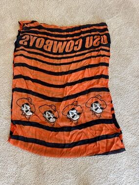 OSU Cowboys Orange & Black Striped Scarf